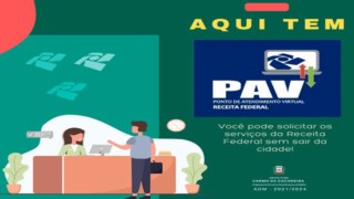 PAV – PONTO DE ATENDIMENTO VIRTUAL DA RECEITA FEDERAL.
PAV – PONTO DE ATENDIMENTO VIRTUAL DA RECEITA FEDERAL.