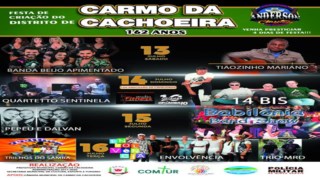 Convite - Festa de criação do Distrito de Carmo da Cachoeira/MG Convite - Festa de criação do Distrito de Carmo da Cachoeira/MG