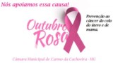 Outubro Rosa Mês de Prevenção do Câncer de Mama.